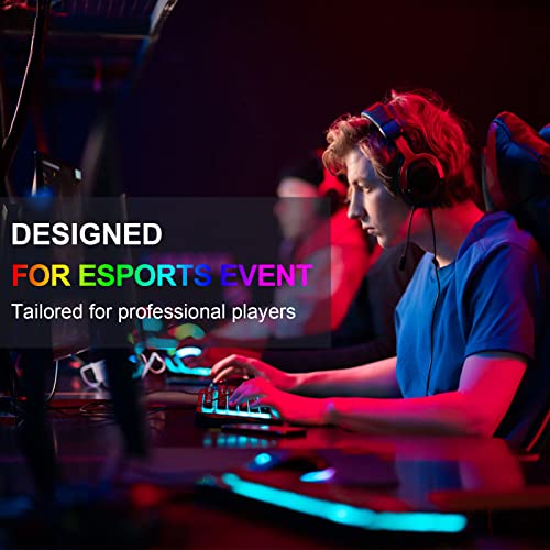 Gaming Mouse Wired, Lightweight Gaming Mice, Breathing RGB Plug Play High-Precision Adjustable 3200 DPI Ergonomic PC Gaming Mouse for Gamer, Wired Mouse for Laptop