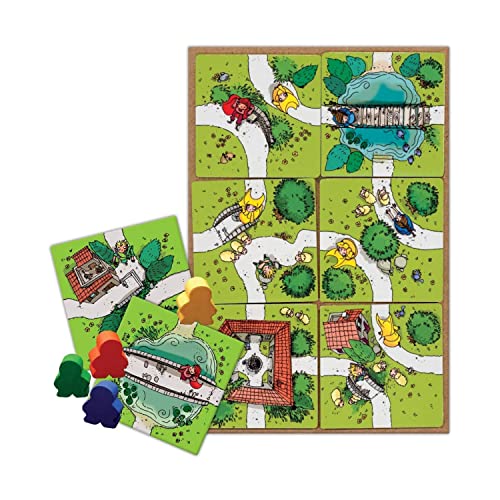 Asmodee My First Carcassonne Board Game - Medieval Strategy Game with Colorful Tile Placement, Family Fun for Kids & Adults, Ages 4+, 2-4 Players, 30 Minute Playtime