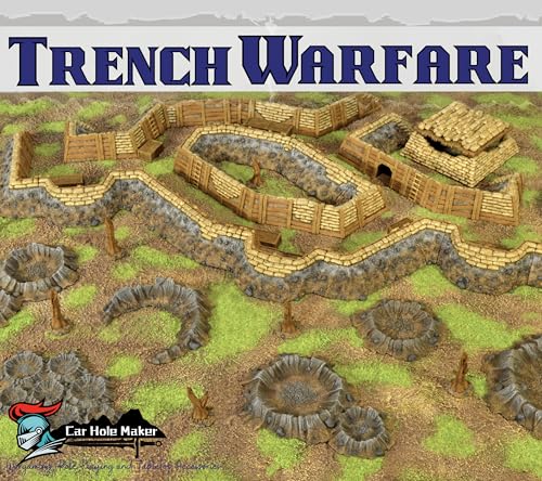 Trench Warfare Tabletop Terrain Set 28mm Scale