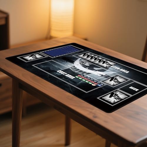 Playmat for One Piece Card Game (24x14 Inches): with Non-Slip Rubber, Zones Design, a Professional Storage Bag Included, Plus a Limited-Time Gift of a Set of 20 Damage Counters (Black2) - color: Black2