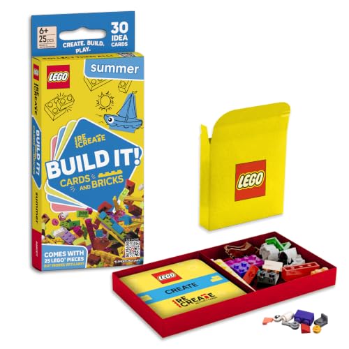 AMEET LEGO Recreate Summer, Building Block Activity Set | Activity cards with set of bricks, LEGO Recreate Summer - style: Summer