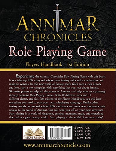 The Annmar Chronicles: Role Playing Game