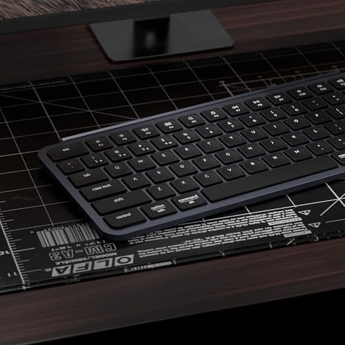 Keychron B1 Pro Ultra-Slim Wireless Keyboard, ZMK/Launcher Programmable Bluetooth/2.4GHz/Wired, 1200 Hours Battery Life, Silent Scissor Switch Office Keyboard for Mac/Windows/Linux - Gray - color: Gray