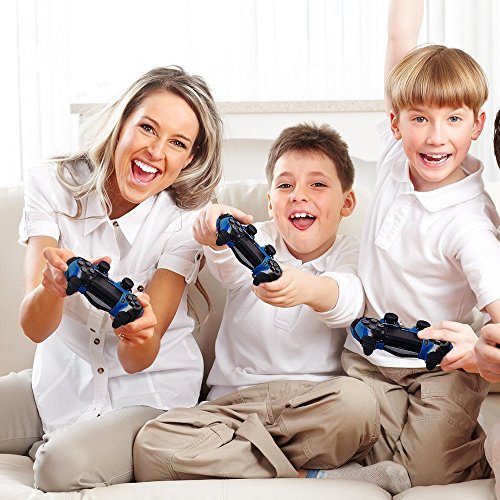 CHINFAI PS4 Controller DualShock4 Skin Grip Anti-Slip Silicone Cover Protector Case for Sony PS4/PS4 Slim/PS4 Pro Controller with 8 Thumb Grips (Camou-Blue) - color: Camou-blue