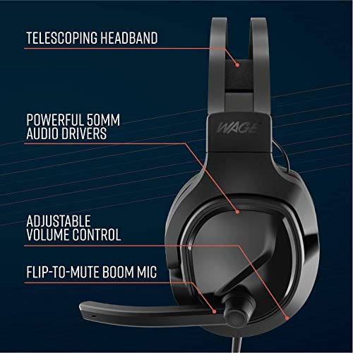 Wage Pro Universal Gaming Headset - Black/Green (WMAGY-N080) - color: Black/Green, style: Wage Pro