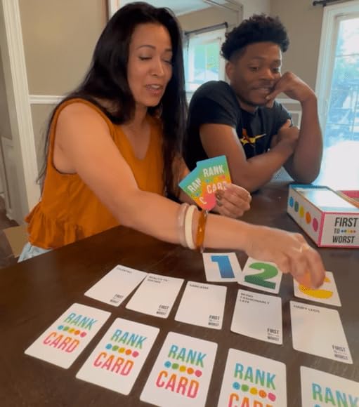 FIRST TO WORST Party Game – The Card Game About How Your Friends and Family Rank Things | Funny Ranking & Guessing Board Game for Friends & Family, Game Nights, Parties & Fun Gift Ideas