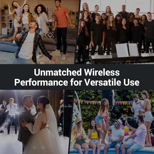 TONOR Wireless Microphones System, 8 * 12 Channel Metal Professional UHF Cordless Dynamic Handheld Mics with Receiver for Home Karaoke, Meeting, Party, Church, Wedding, KTV, 90 m/295ft, TW-880 Silver - style: 8 Mics
