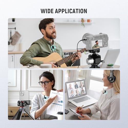 NEEWER 3.5mm TRRS Lavalier Lapel Microphone Plug & Play Mini Clip on Mic Omnidirectional Condenser for Camera Phone PC, Low Frequency Cut, Gain Control, Monitoring Headphone Jack, CM10 - style: CM10(1-Pack)w/3.5mm TRRS Plug
