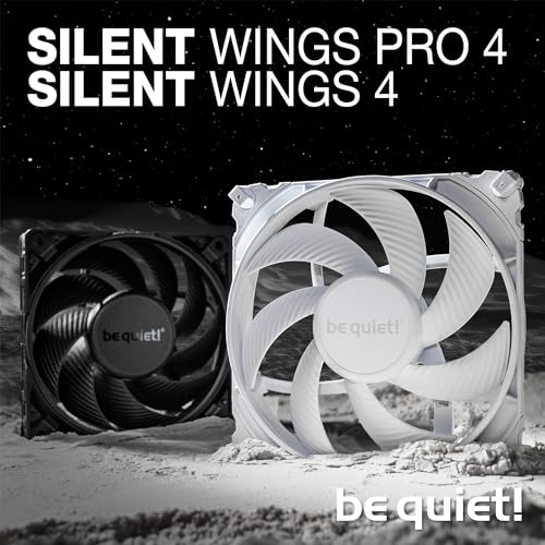 be quiet! Silent Wings 4 Cooling Fan | 140mm PWM high-Speed | White | BL117 - color: White, size: 140mm