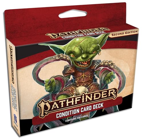Pathfinder Condition Card Deck, 110 Full-Color Reference Cards | for Second Edition RPG Game Conditions