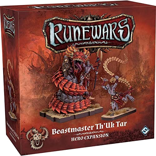 Runewars Beastmaster Th'uk Tar Expansion Pack - Miniatures Game Unit Expansion for Daqan Lords Forces, Strategy Game, Ages 14+, 2 Players, 1-2 Hour Playtime, Made