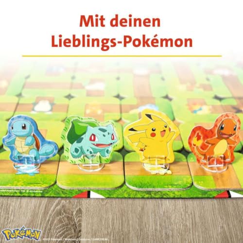 Ravensburger Labyrinth Pokemon Board Game - A Strategic Maze Adventure for Family Nights & Pokemon Parties - Includes Pikachu, Bulbasaur, and More - Great Birthday Gift for Kids Ages 7 and Up - style: Pokemon Labyrinth