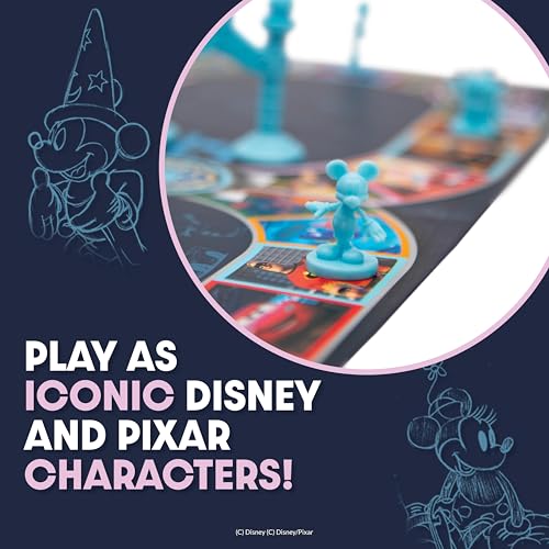 Disney Trivia Board Games for Family Night, Travel Games, Strategy Game, 6+ | Disney Toys, Family Game Night, Travel Games, Screen-Free, Holiday Game, Kids Board Game, Strategy Games