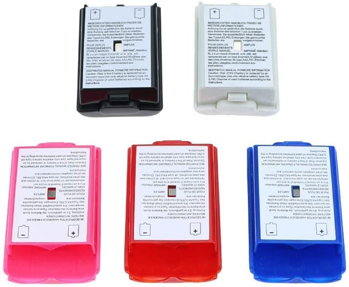 Colorful Game Battery Back Cover Rechargeable Battery Case Controller for Xbox 360 Replacement (Blue)