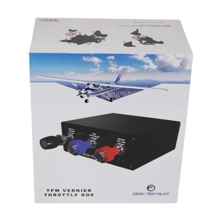 Desktop Pilot - C172 TPM Vernier Throttle Box for Flight Simulators
