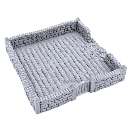 EnderToys Farm Fields - DND Terrain - 28mm Scenery for Tabletop Miniatures