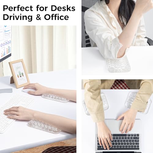 Ospelelf Ergonomic Elbow Pad, Gel Keyboard Wrist Rest Support for Office Desk Chair, Arm Wrist Pad for Typing Pain Relief, 1 Pack - style: 1-Pack