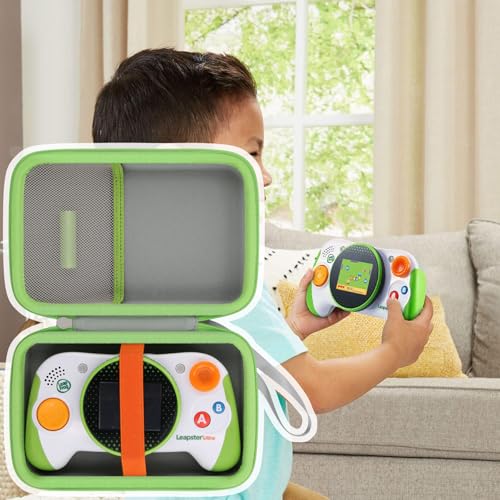 Baval Hard Case for Leapfrog Leapster Ultra Handheld Learning Game Console | Shockproof, Impact-resistant, Protective Storage Box, Portable Carrying Box, Elastic Straps, Mesh Pocket