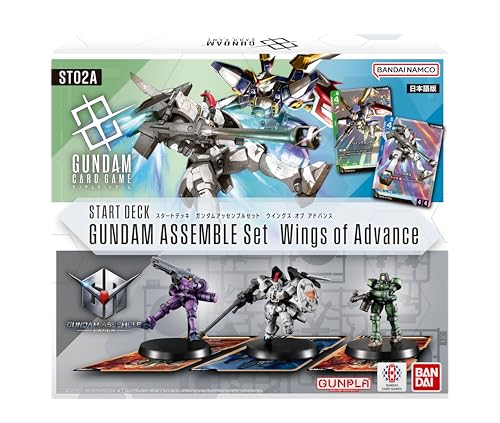 Gundam Card Game Assemble Starter Set - Wings of Advance (ST02A) (Japanese) - 50 Cards, 3 Gundam Minis