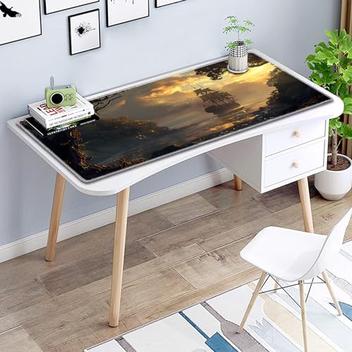 for MTG Playmat Non-Slip Rubber Play Mat with Storage Bag Combination, Ideal for Card Game Lovers TCG Play Mat, Pirate Ship - color: Pirate Ship