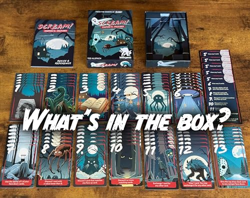 Scream Card Game, Spooky, Silly Fun for Game Night, Easy to Learn | Plays in Under 30 Minutes, 3-5 Players, Great for Teens, Adults & Families, From Creators of One Night Ultimate Werewolf