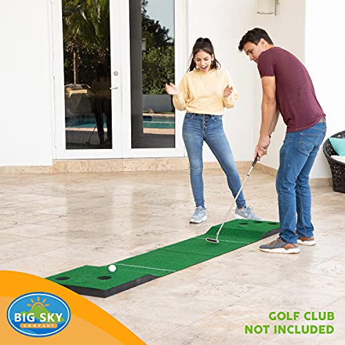 MD Sports Big Sky Putting Green Golf Training Games Pong Style, Perfect for Golf Game Practice - style: 8 Ft. Golf Putting Game