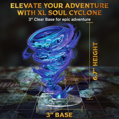 Dead in Limbo One-Shot Adventure Set โ 5e RPG Module with XL Cyclone of Souls, 12-Page Adventure Book, 10 Skinny Minis, Bases & Premium Maps โ Fantasy Roleplaying Game Accessory for Dungeon Masters