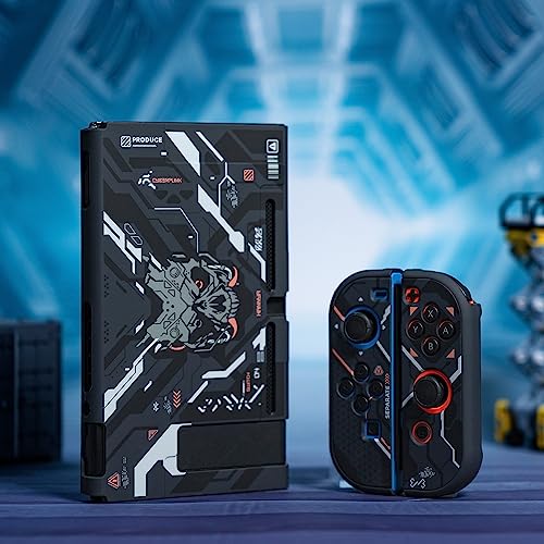 GeekShare Halloween Protective Case Slim Cover Case Compatible with Nintendo Switch and Joy-Con - Shock-Absorption and Anti-Scratch - Skull