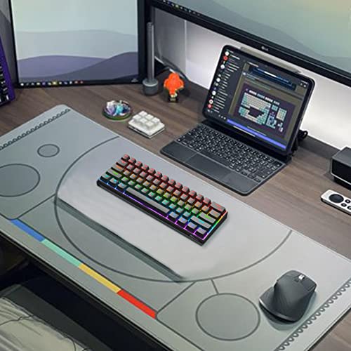 RK ROYAL KLUDGE RK61 Wired 60% Mechanical Gaming Keyboard Programmable QMK/VIA RGB Backlit 61 Keys Ultra-Compact Hot Swappable Blue Switch Black - color: Black, size: Hot-Swappable Blue Switch
