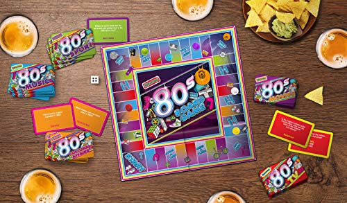 Gift Republic Awesome 80's Trivia Board Game, Multicolor