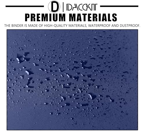 D DACCKIT Card Binder 16 Pocket - Fits 1024 Cards,Premium 4X4 Ringless Card Album with Sleeves for Trading Cards & Sports Cards(Model A,Navy Blue) - color: Navy Blue