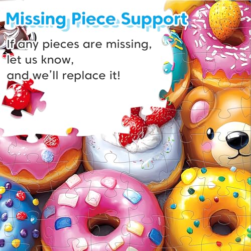 4 Packs 100 Piece Puzzles for Kids Ages 4-6 6-8 8-10, Cute Donuts & Insects & Dalmatians & Animals Educational Jigsaw Puzzles, Birthday Xmas Gifts for Boys Girls Teens Adults Kids Puzzles 4-6 5-8 - style: Donuts Insects Dalmatians Animals