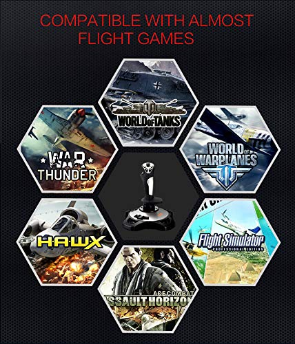PXN 2113 Programmable 8 Way Flight Joystick Simulator for Windows XP/7/8/10