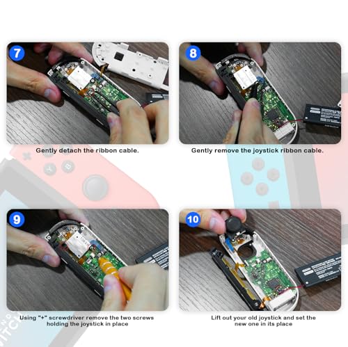 VGBUS Joypad Joystick Replacement Joy-con Repair Tools Kit Joystick Replacement for Nintendo Switch Joy-Con Controller/Switch Lite/Switch OLED Fix Joystick Drift 32PCS