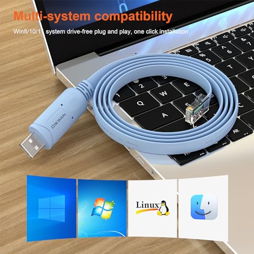 USB Console Cable,USB to RJ45 Console Cable for Cisco Routers/AP Router/Switch Windows, Mac, Linux(1.8m,50pack) - size: 6 ft 50 Pack