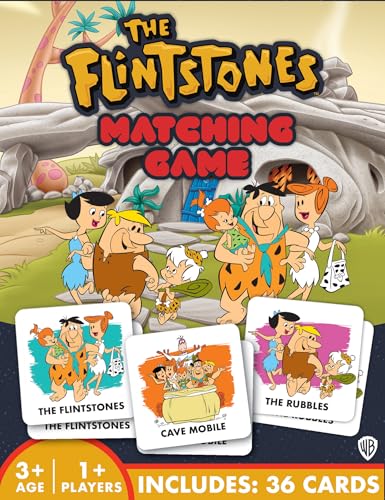 Masterpieces Officially Licensed The Flintstones Picture Matching Card Game for Kids and Families - style: The Flintstones