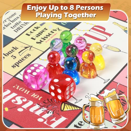 ESENHARBER Drinking Board Games, Drinking Games for Adults, Party Adult Game for Game Night, Age 21+, 2-8 Players - color: Green