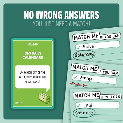 Ravensburger Match Me If You Can - Party-Game with 300 Curious Questions - Fun Conversation Starter & Social Guessing Game - 3 to 8 Players - Ages 8+