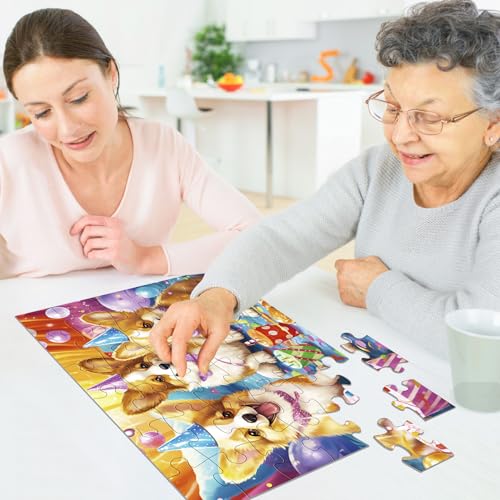 6 Packs 36 Pieces Large Puzzles for Seniors,Dementia Puzzles for Elderly Adults,Jigsaw Puzzles for Adults Seniors with Alzheimer's Dementia with 3 Storage Bags - style: Leopard Toucan Bike