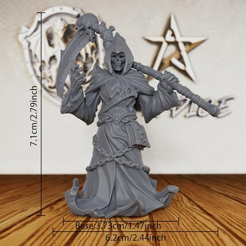 32mm Soul Reaper Miniature for DND Miniatures & Tabletop RPG Game, Unpainted Fantasy Model for TTRPG & RPG Gift-AS196