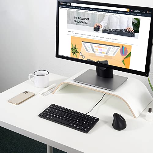 Perixx PERIBOARD-432 Wired Mini USB Keyboard - X Type Scissor Keys - Big Print Keys - US English, Black - style: Wired USB