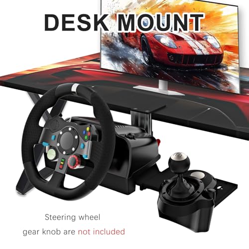 EG STARTS 1x Desk Mount Clamp for Sim Racing Wheel Stand Simulator Cockpit Wheel Stand Racing Steering Shifter Mount fit for Logitech G25 G27 G29 G920 G923 Thrustmaster T248 T300 T-GT TS-PC T500 T818