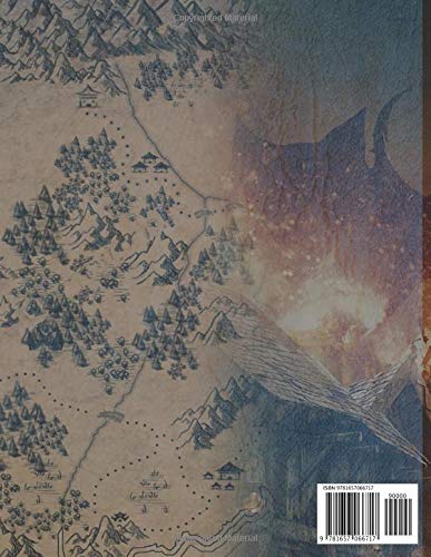RPG Player Notebook: 5e handbook starter set master's guide with character sheets,how to play, dragons, spells, classes,races, weapons, mixed paper journal