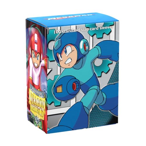 Dragon Shield | Matte Art Sleeves | 100 CT - Smooth & Tough Premium TCG Sleeves | Compatible with Pokemon, One Piece & Magic the Gathering | Mega Man Standard - color: Mega Man Standard