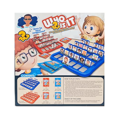 Guessing Game for Kids,Who is It Board Game for 2Players,Family Game - color: Character