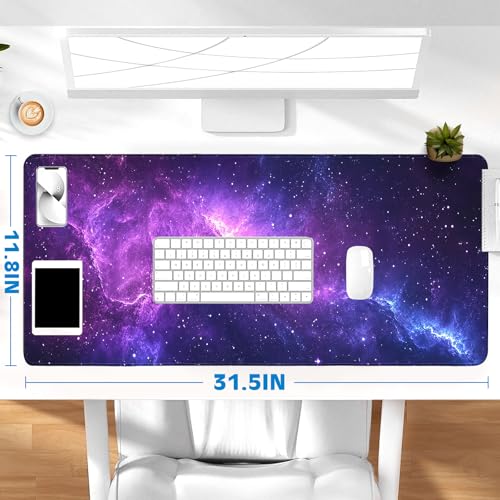 Gaming Mouse Pad, Desk Mat for Keyboard and Mouse, Large Mouse Pad for Desk, Computer Mousepad - color: Starry Sky 6