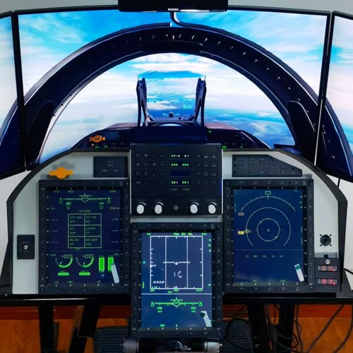 Flight Simulator Controller, ACP 3-in-1 Integrated Control Panel for PC Flight Simulators, Compatible with JF-17, F/A-18 F16 in DC-S - style: ACP Control Panel