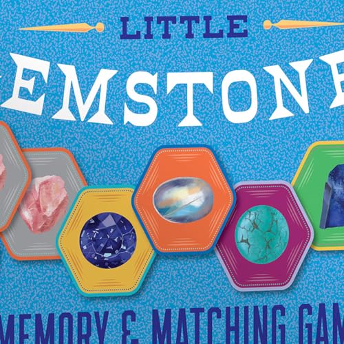 eeBoo: Memory & Matching Game- Little Gemstones - 18 Pairs to Memorize, Colorful Gems, Encourages Recognition, Concentration Skills, Kids Ages 5+ - style: Gemstones