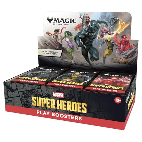 Magic: The Gathering | Marvel Super Heroes Play Booster Box | 30 Packs | Collectible Trading Card Game