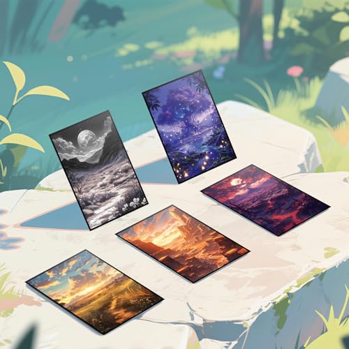 MTG Card Sleeves - Bayou(Black Green) - Fantasy Dual Lands Series - Ultra Clear Front & Matte Finish Back, 100 Count Standard Size TCG Art Sleeves for Magic The Gathering - color: Bayou(black Green)